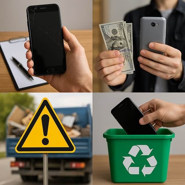 携帯電話の処分時の注意点とトラブル回避