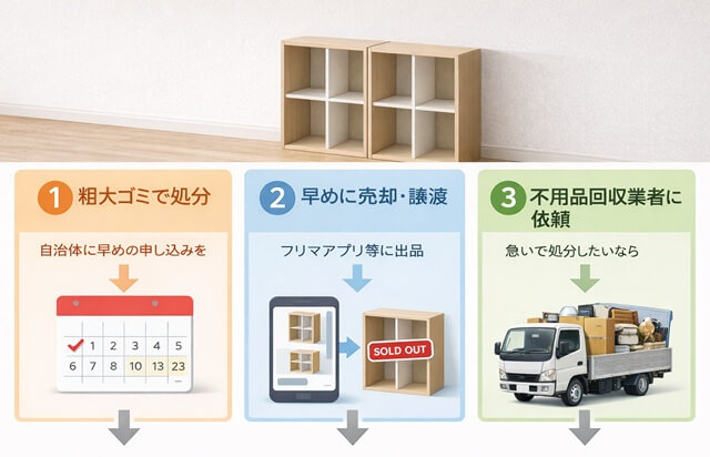 カラーボックスの処分タイミング
