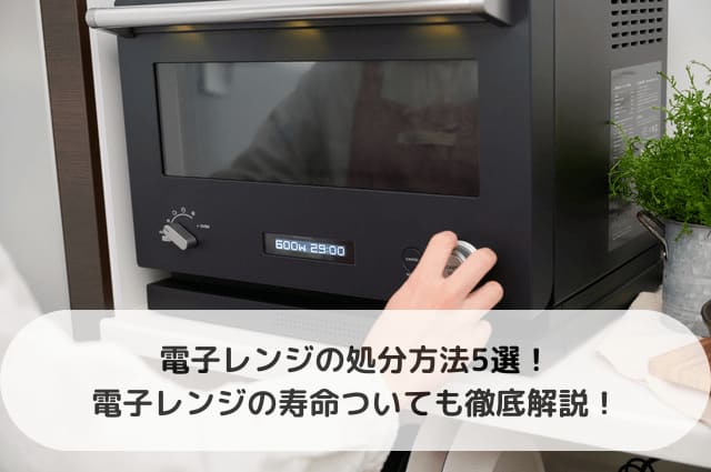 電子レンジと使っている女性の手