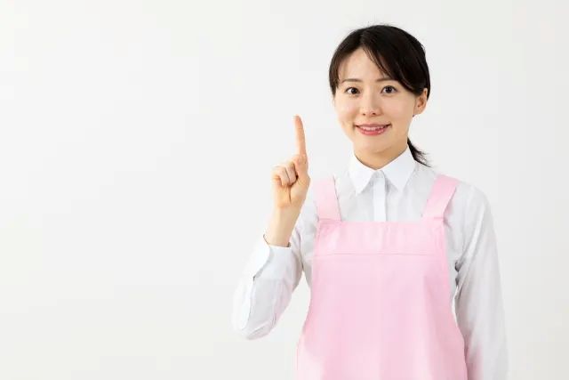 指立ててる女性