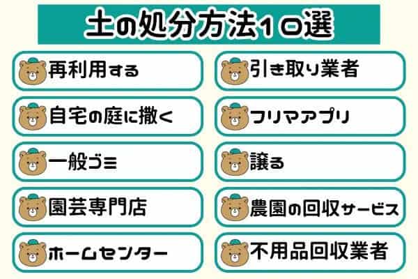 土の処分方法