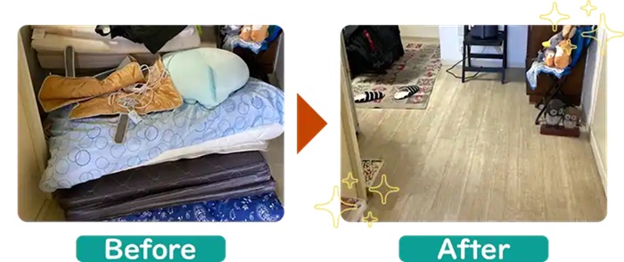 粗大ごみ回収ビフォーアフター