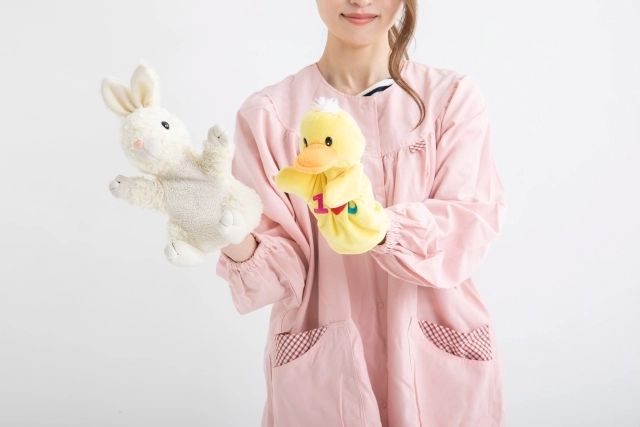 パペット型のぬいぐるみ
