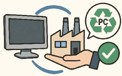 PCモニターリサイクルの図