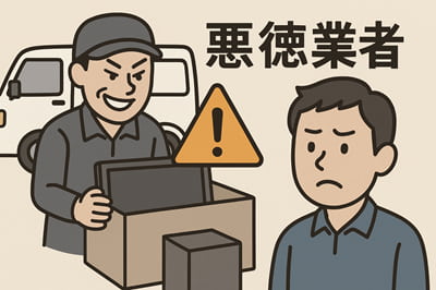 モニターを回収してる悪徳業者