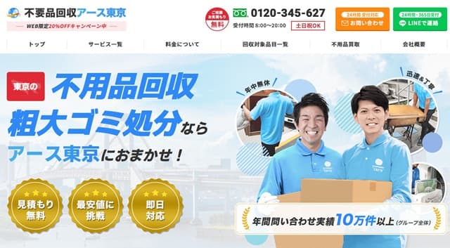 4位不要品回収アース東京
