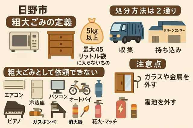 日野市の粗大ゴミの基礎知識