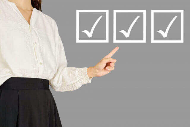 確認・チェックするイメージ